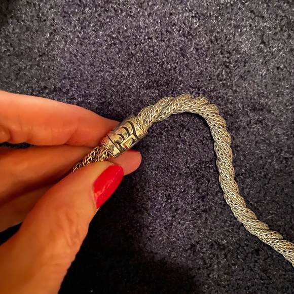 JOHN HARDY 16” Solid Sterling Rope Necklace- Handcrafted (925 Sterling) Vintage - Picture 2 of 10